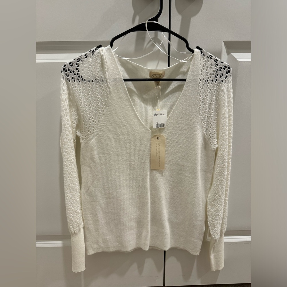 White Sweater Top